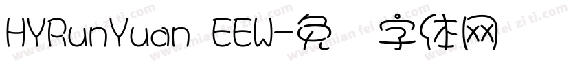 HYRunYuan EEW字体转换